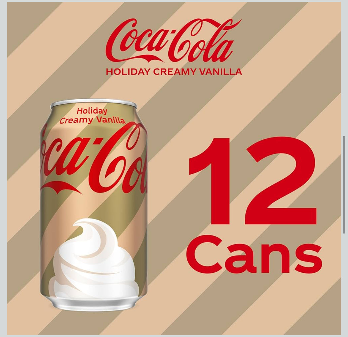 Coca Cola Holiday Creamy Vanilla (12pk)