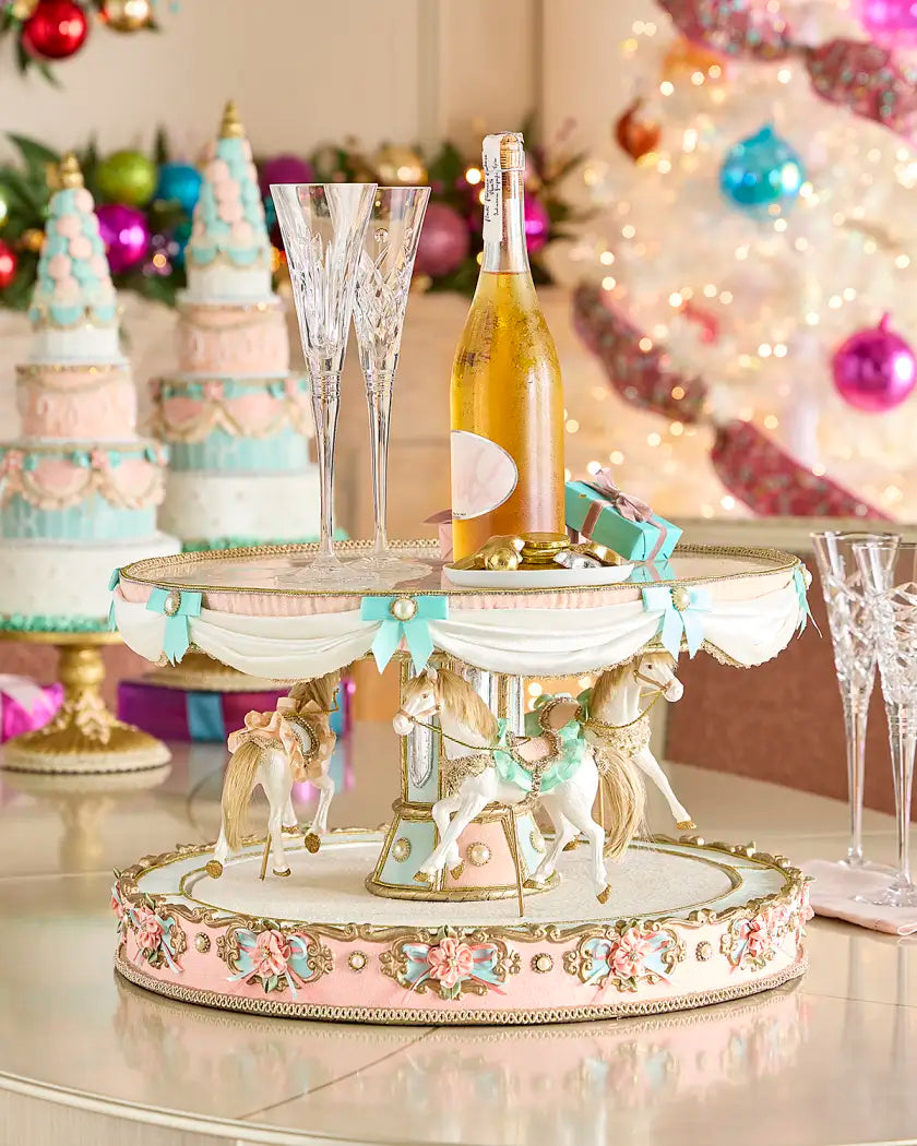 Joyeux Noel Carousel Server by Katherine's Collection
