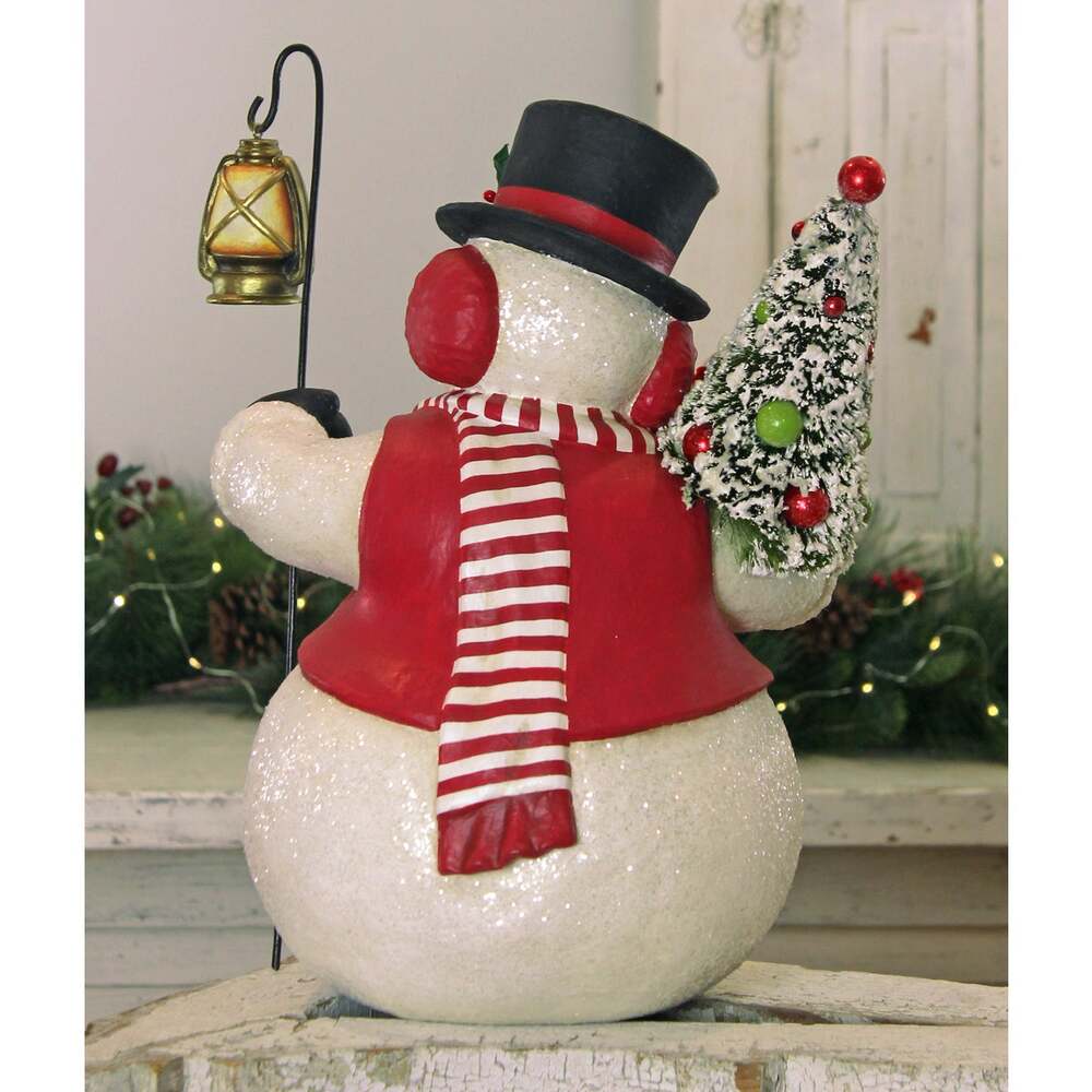 Snowman Stanley with Lantern by Bethany Lowe Designs